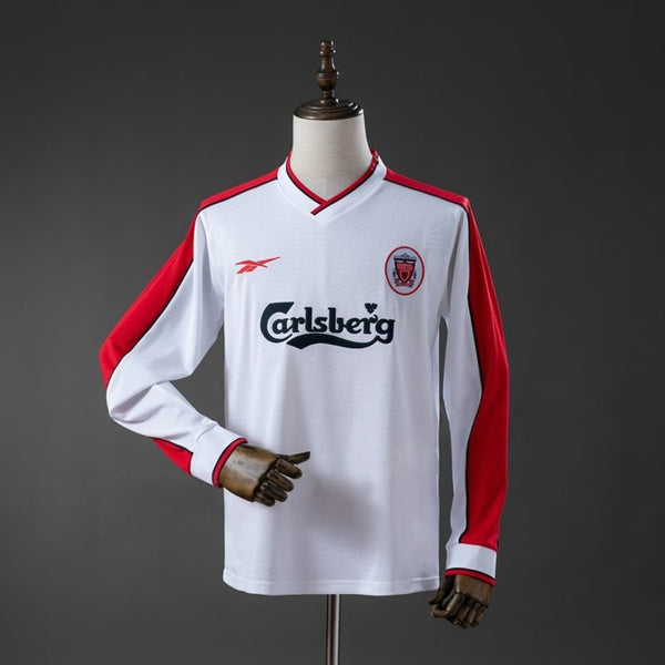 Liverpool · 1998 · Away · White · Long Sleeve Retro Jersey
