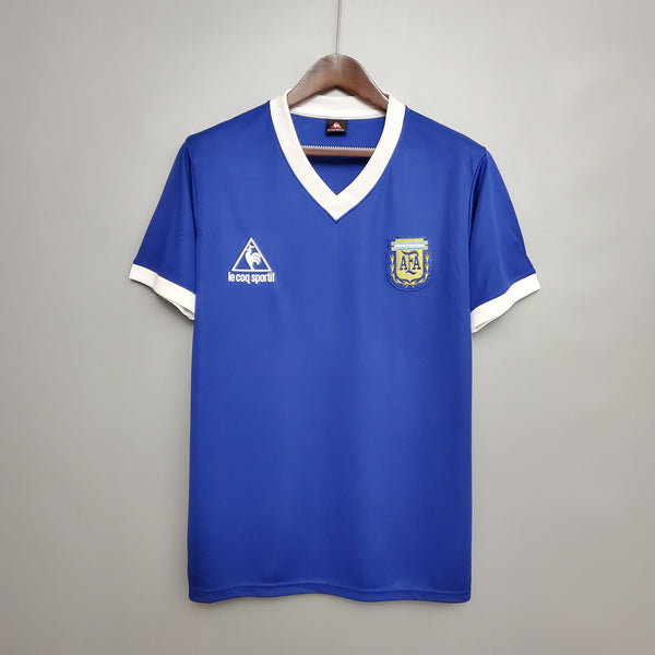 Argentina · 1986 · Away · Blue · Retro Jersey