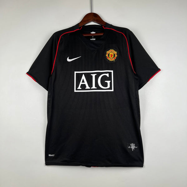 Manchester United · 2007/08 · Away · Black · Retro Jersey
