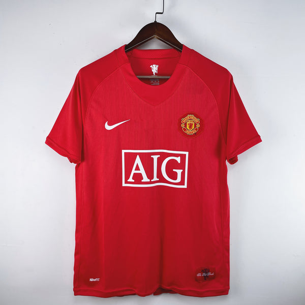 Manchester United · 2007/08 · Home · Red · Retro Jersey