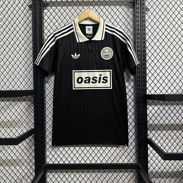 Oasis design (team not named) · 2025/26 · Collaboration claim; Black · Fan · Jersey