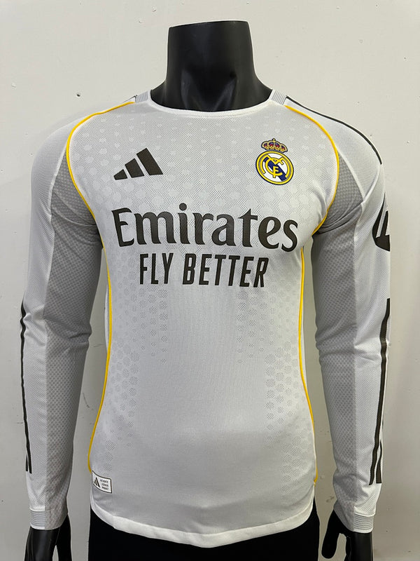 Real Madrid · 2025/26 · Home · Long sleeve · Player · Jersey