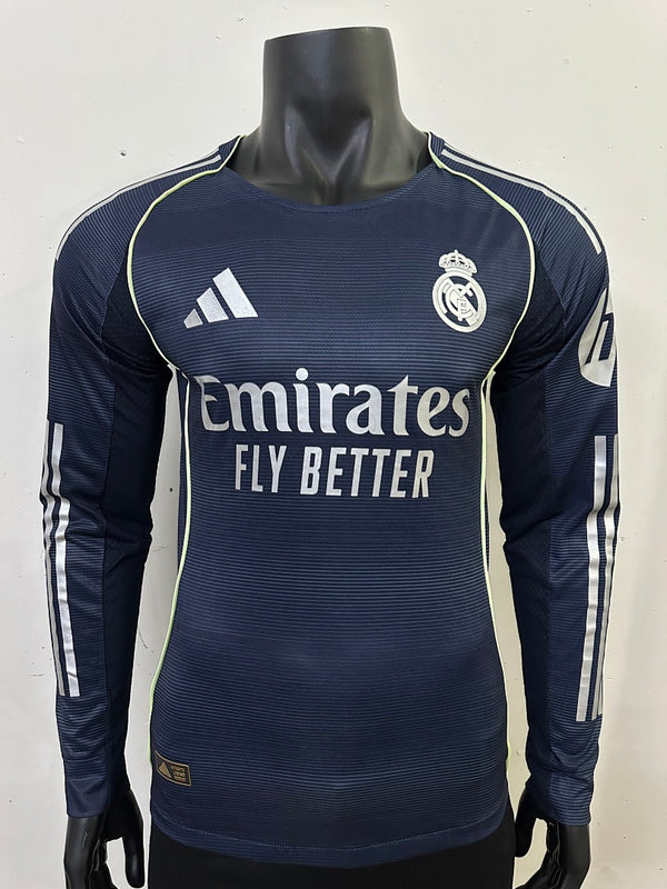 Real Madrid · 2025/26 · Away · Long sleeve · Player · Jersey