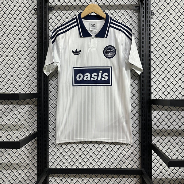 Oasis design (team not named) · 2025/26 · Collaboration claim; White · Fan · Jersey