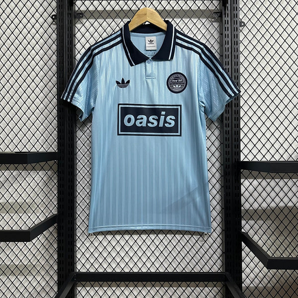 Oasis design (team not named) · 2025/26 · Collaboration claim; Blue · Fan · Jersey