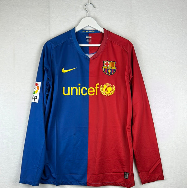 Barcelona · 2008/09 · Home · Long Sleeve Retro Jersey