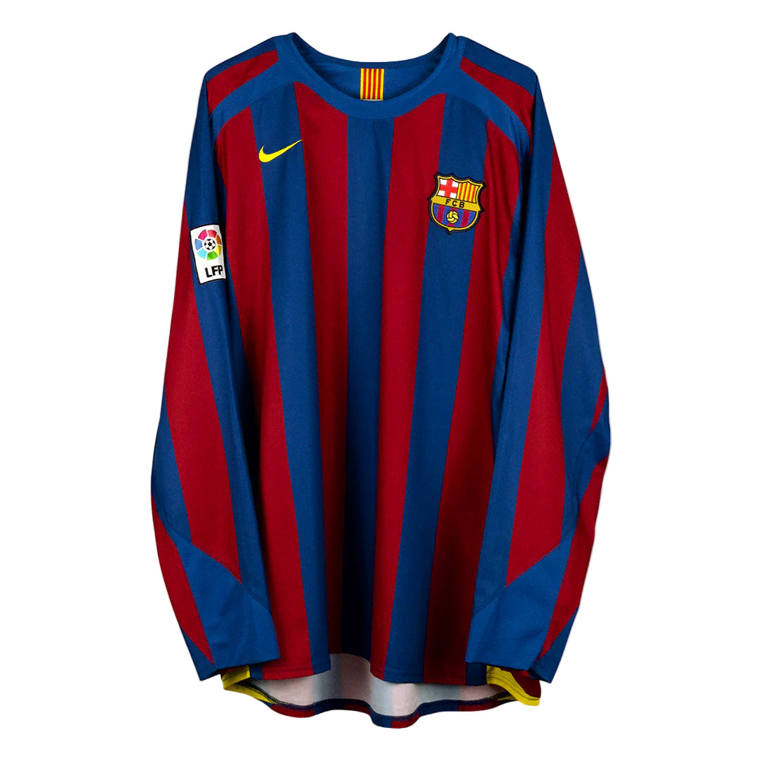 Barcelona · 2005/06 · Home · League edition · Long Sleeve Retro Jersey front view