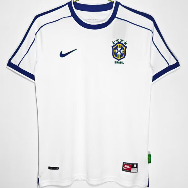 Brazil · 1998 · White · Retro Jersey