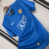 Manchester United · 2008/09 · Third · Blue · Retro Jersey — alternate view