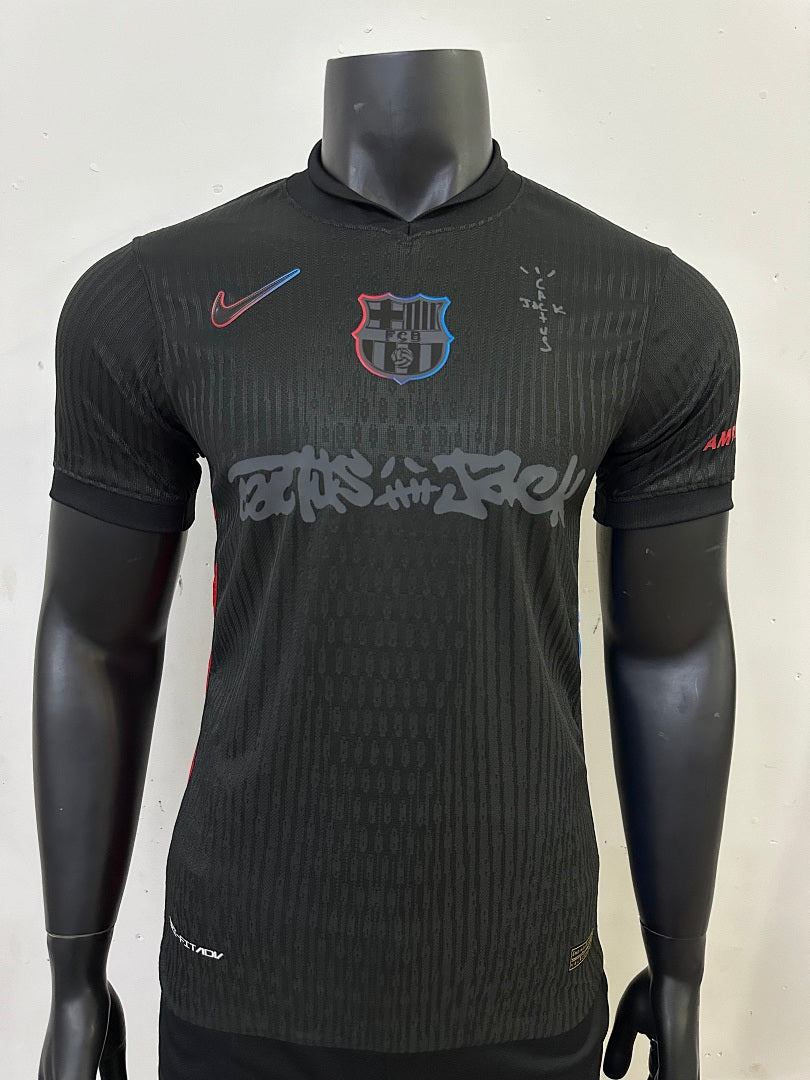 FC Barcelona · 2024/25 · Away · Collaboration claim; Travis Scott claim · Player · Jersey
