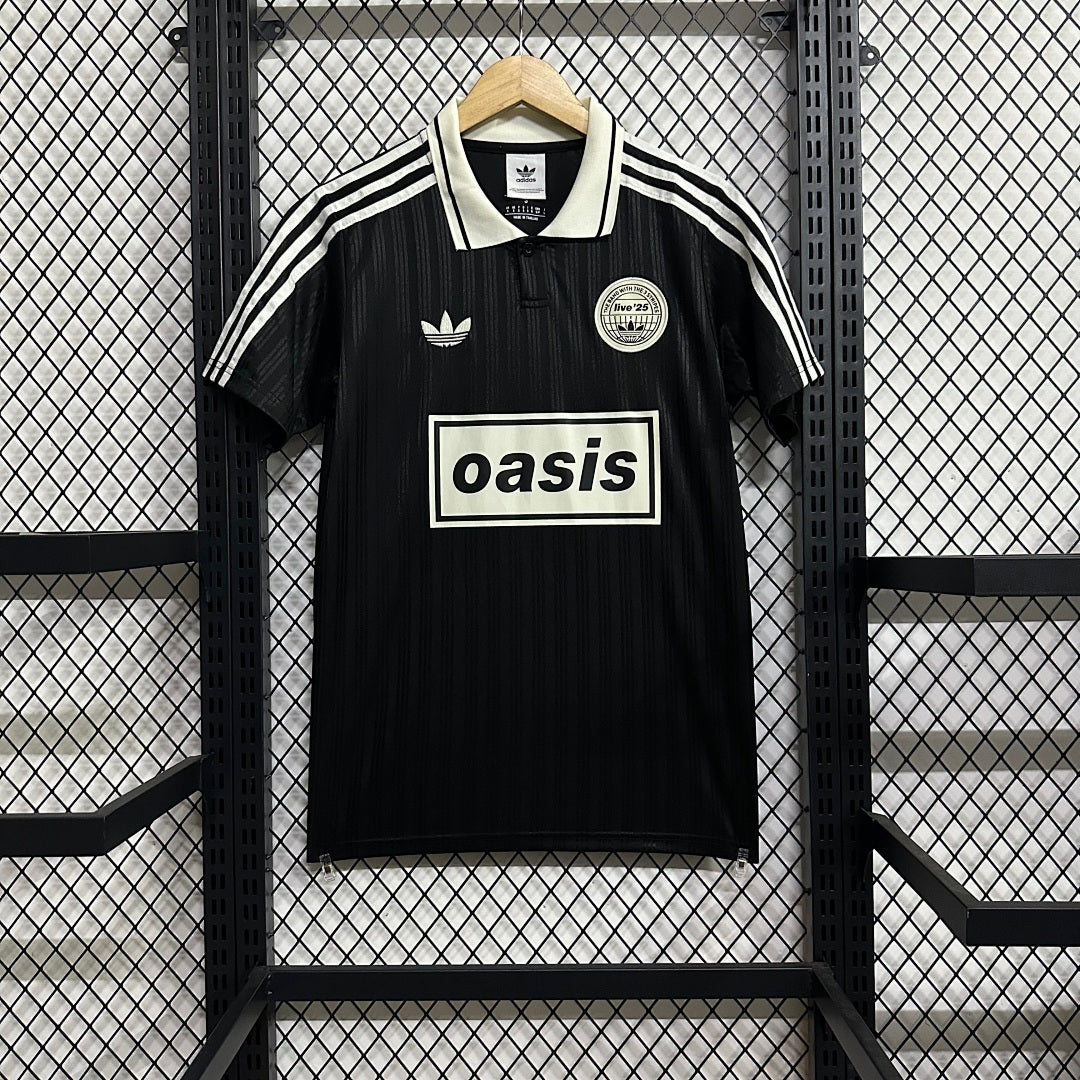 Oasis design (team not named) · 2025/26 · Collaboration claim; Black · Fan · Jersey