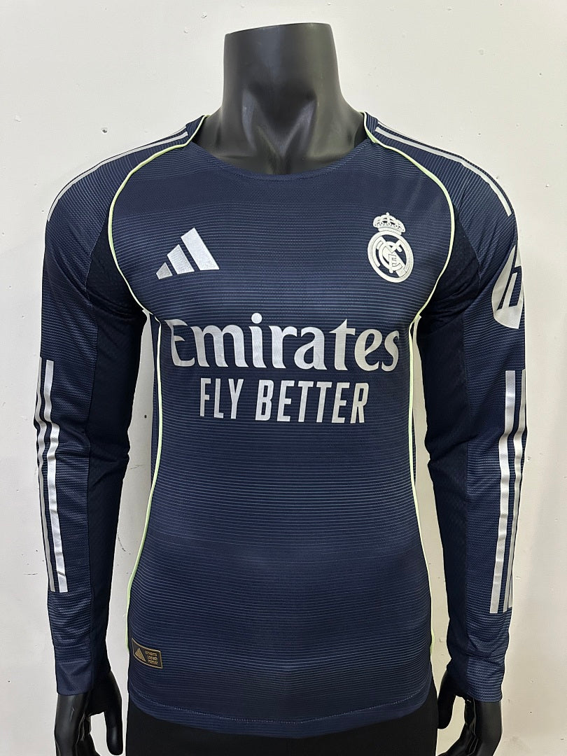 Real Madrid · 2025/26 · Away · Long sleeve · Player · Jersey