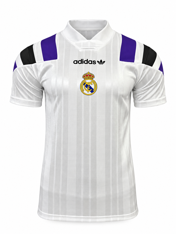 Real Madrid · 2026/27 · Retro-inspired; Lifestyle; White/purple; Purple · Player · Jersey